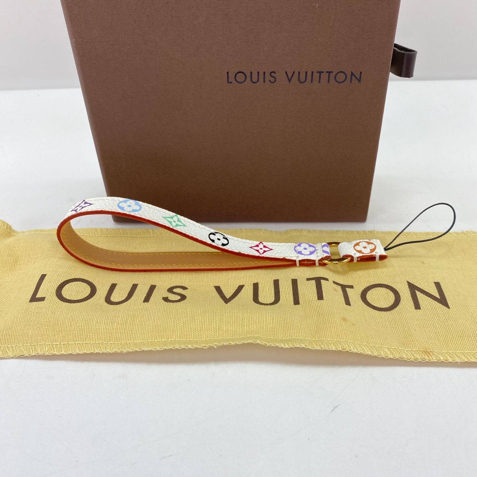 LOUIS VUITTON ルイヴィトン レザーストラップ マルチカラー