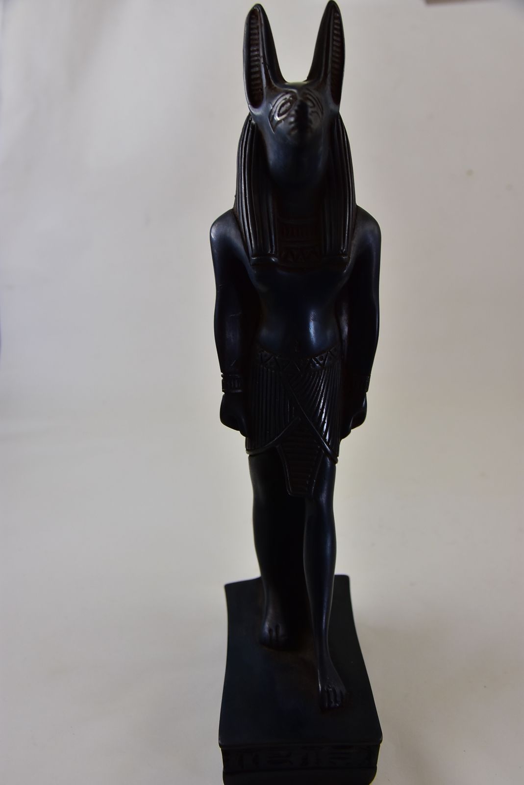 古代エジプト アヌビス ミイラづくりの神様 ヒエログリフ 神像 置物 ROS-46, image size:1069x1600