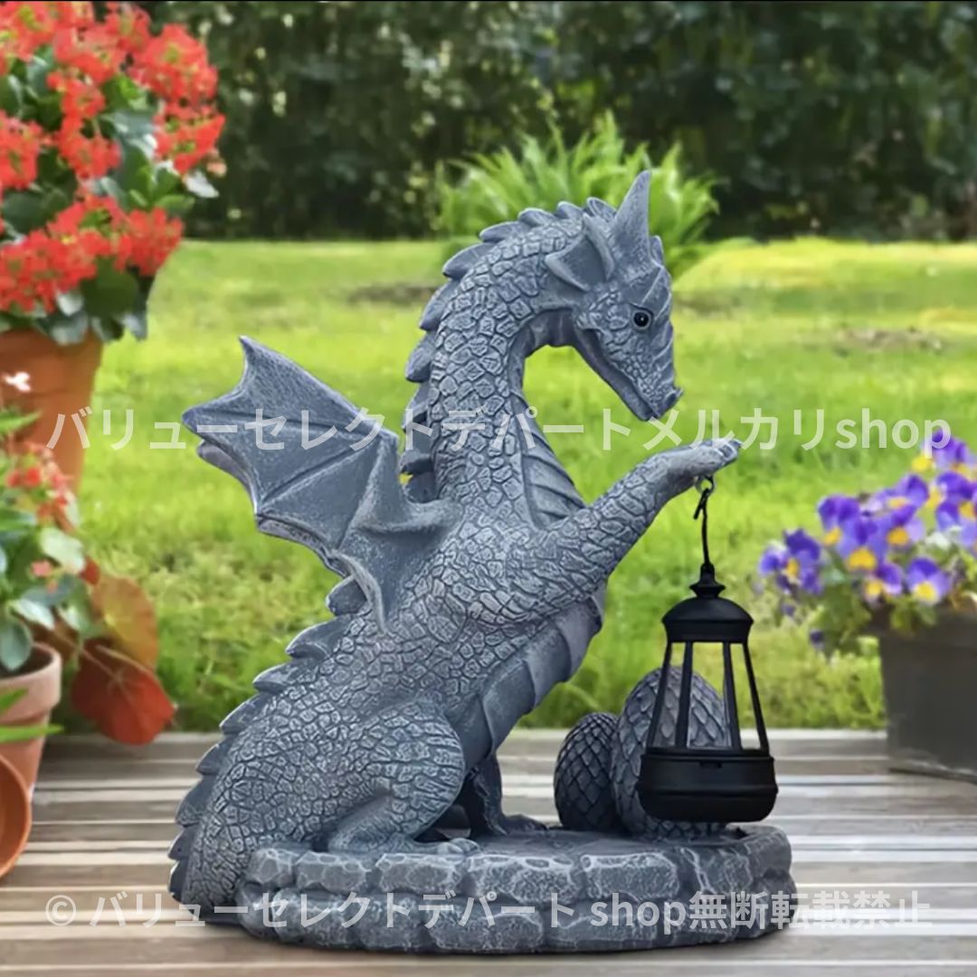 ソーラーライト おしゃれ 北欧 ドラゴン 置物 オブジェ ドラゴンの像 ガーデン ソーラー led ライト 屋外の像 屋外装飾 庭の彫刻 龍 竜 屋外 玄関 ガーデン オーナメント 小屋 ガーデニング 花壇 階段 小物 雑貨 STEELWINDOWSANDDOORS_COM