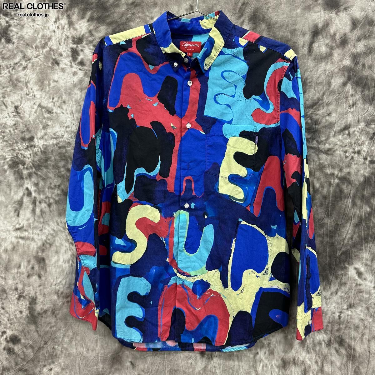 Supreme/シュプリーム【20SS】Painted Logo Shirt/ペイント ロゴ 総柄 