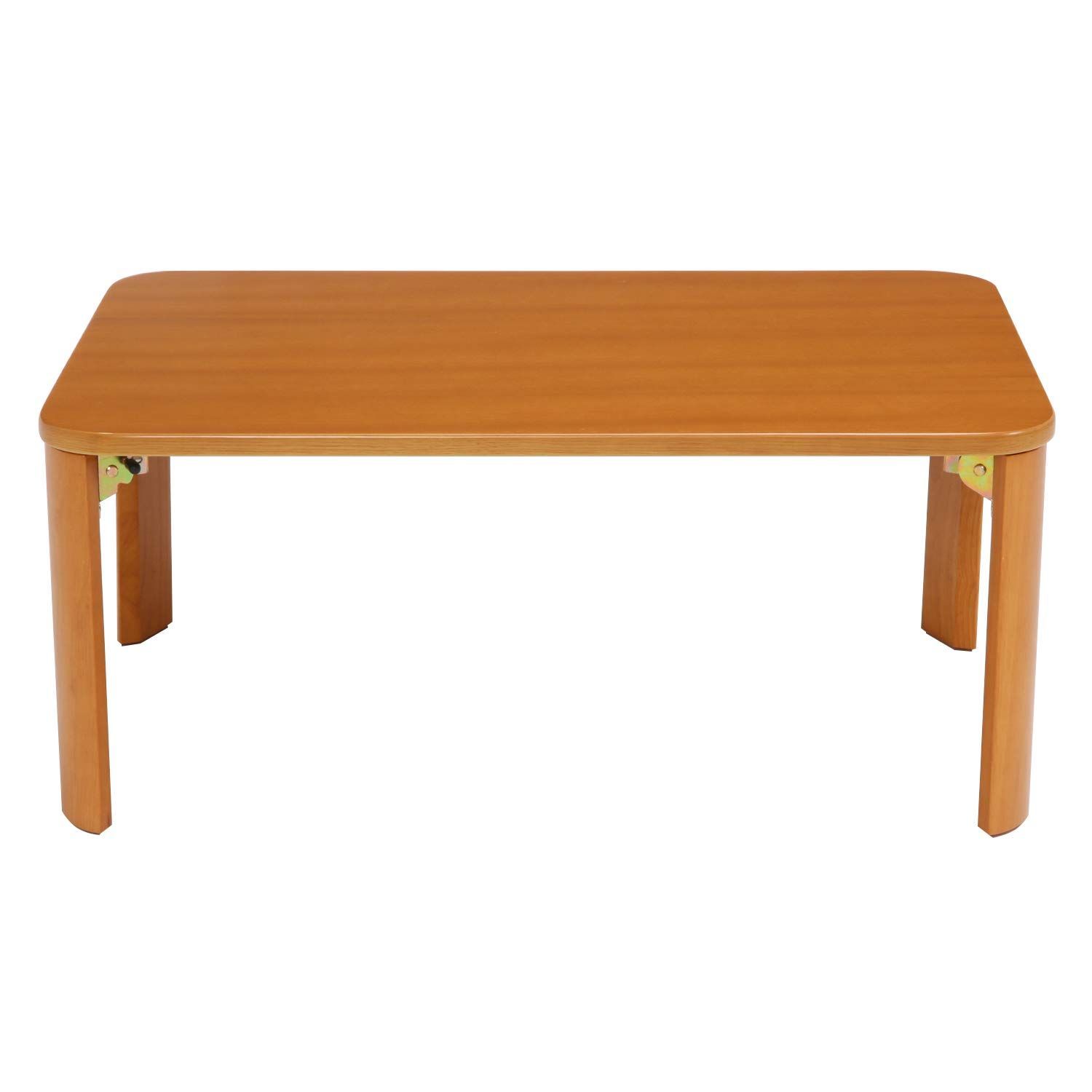 角が丸い ナチュラル 折れ脚 幅75×奥行50×高さ32cm 折りたたみテーブル 12840 ローテーブル 不二貿易 MARWIL-DEMENAGEMENTS_CH