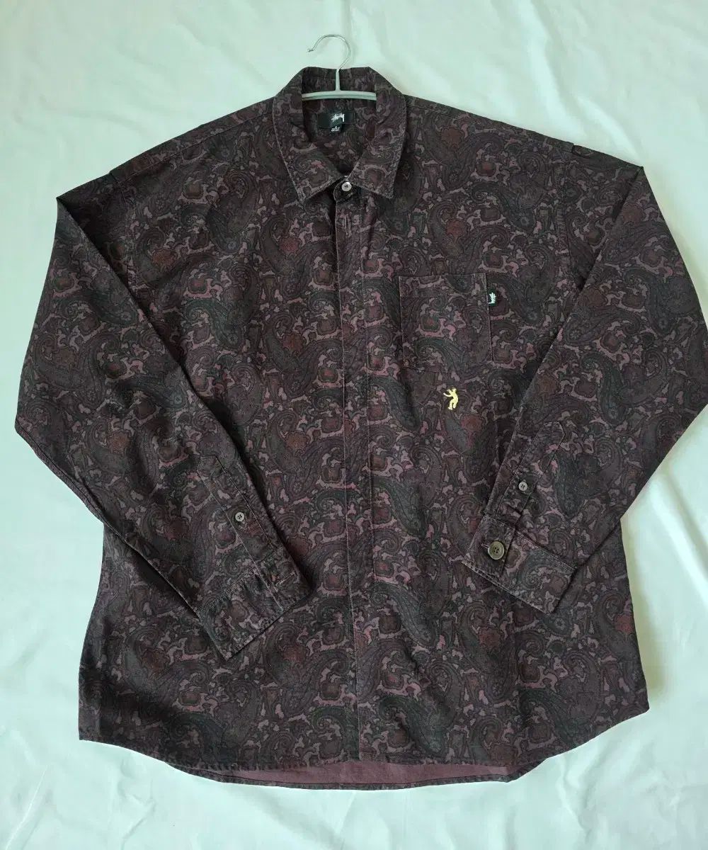 STUSSY ステューシー x ユニオン オックスフォード シャツ ペイズリー L SIZE