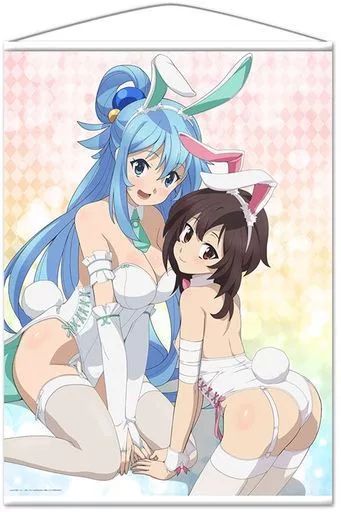 【中古】タペストリー アクア＆めぐみん(バニー) B1タペストリー 「映画 この素晴らしい世界に祝福を! 紅伝説」