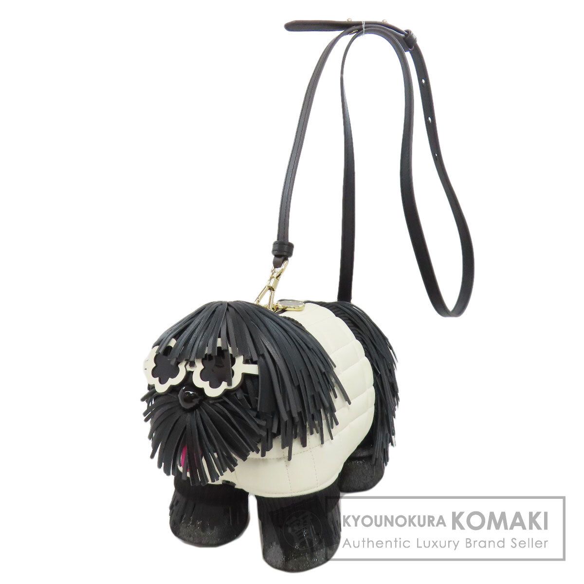 kate spade ケイトスペード シャギー フリンジ 3D ドッグ ショルダー