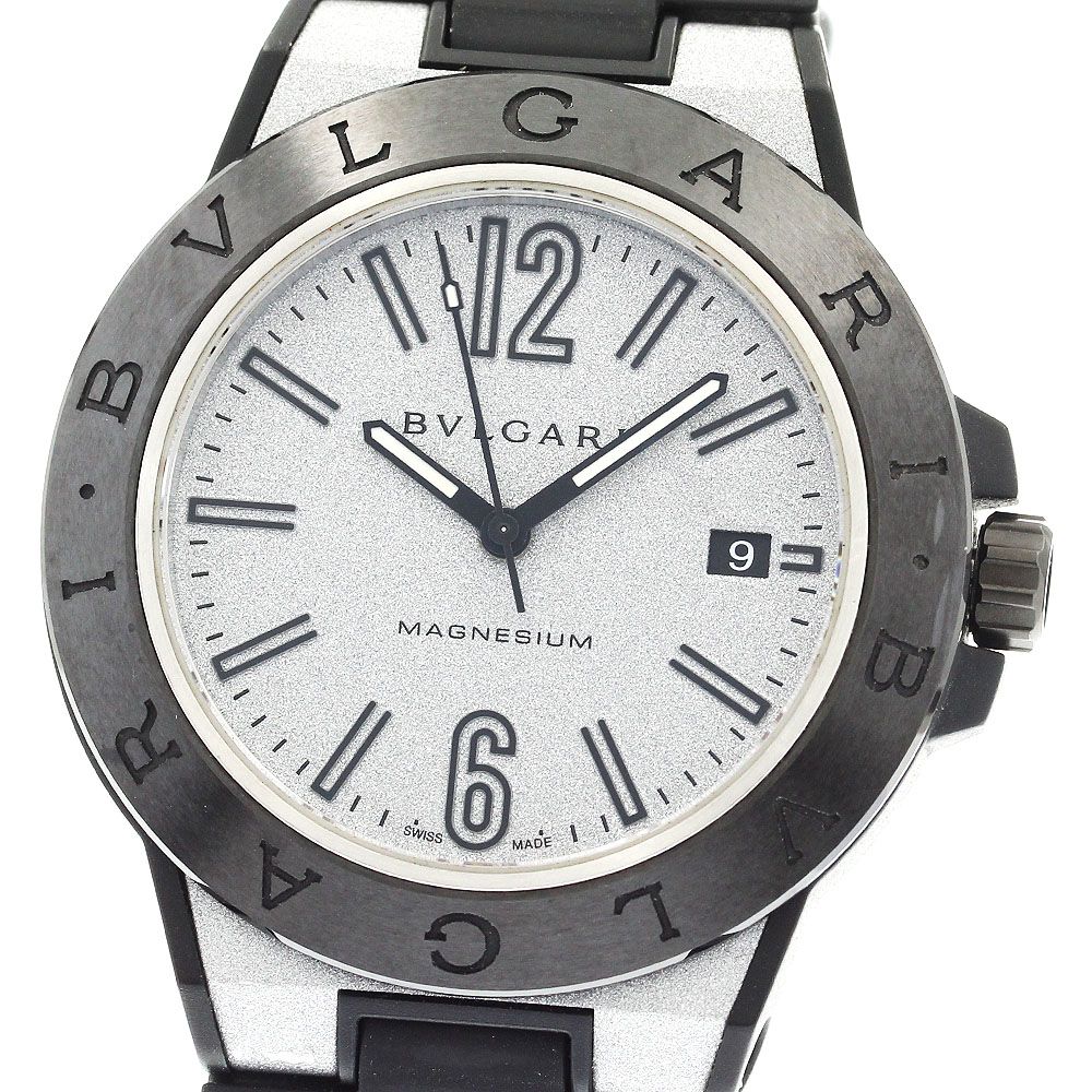 ブルガリ BVLGARI DG41SMC ディアゴノ マグネシウム デイト 自動巻き メンズ 箱 保証書付き_891972