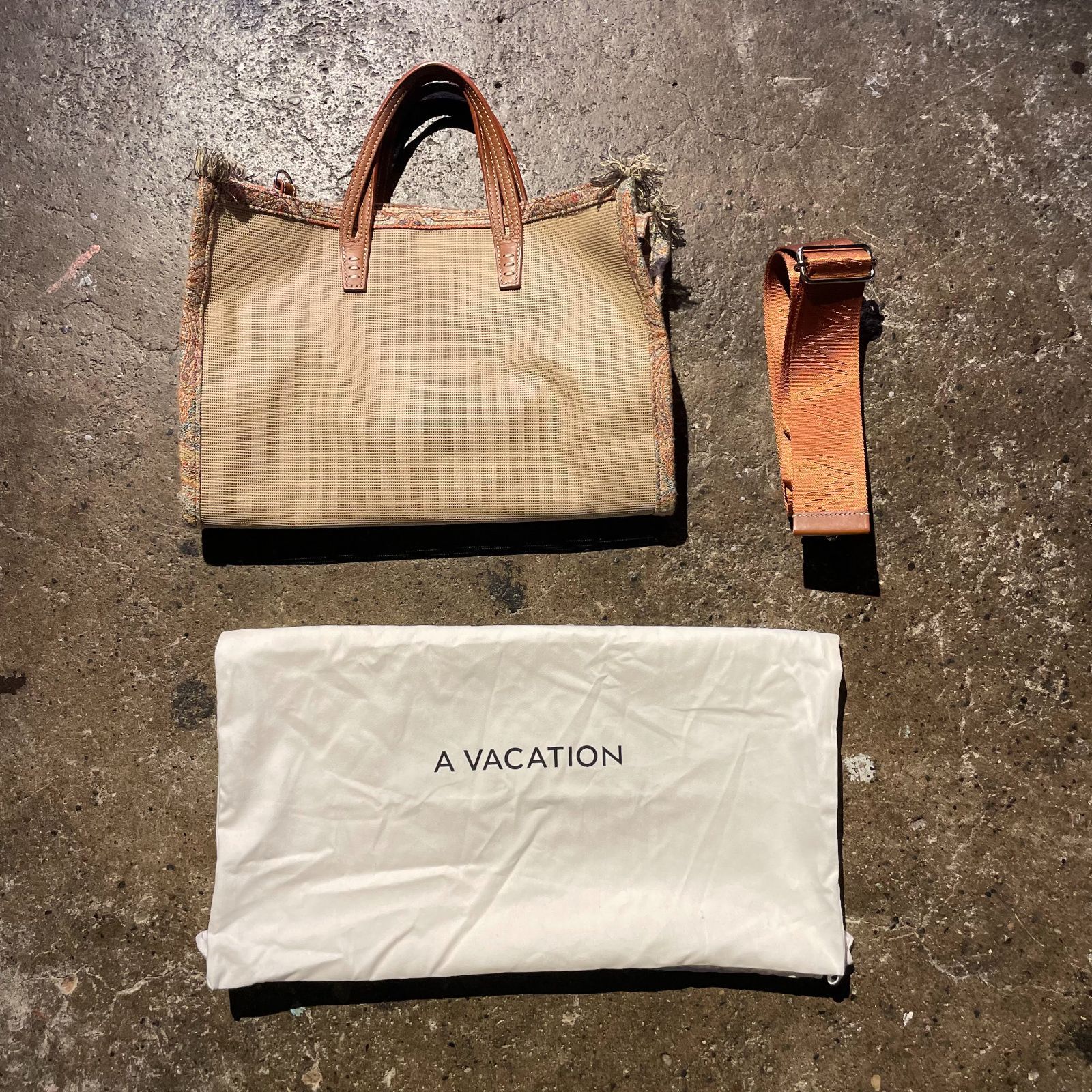 A VACATION 2024SS BREAD MESH KARMA アバケーション トートバッグ 