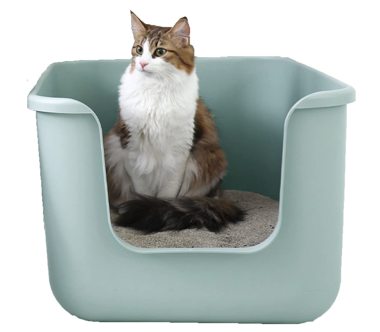 ONEKOSAMA おねこさま 猫用トイレ 大型 大容量 飛び散らない 飛び散り防止 本体 組み立て不要 2.32kg BEAUTY PLUS|ミント
