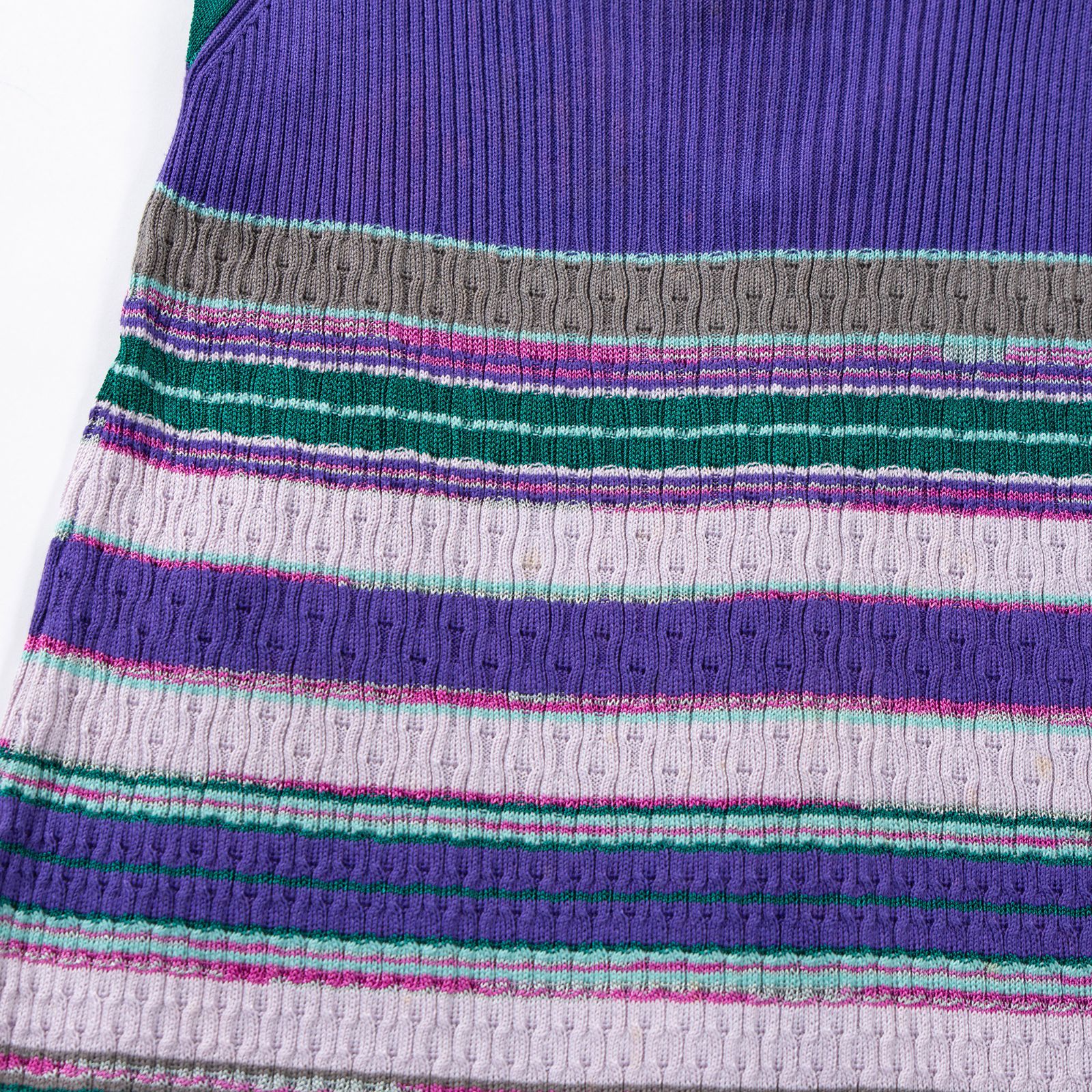 ミッソーニ M MISSONI ノースリーブニットワンピース コットン 