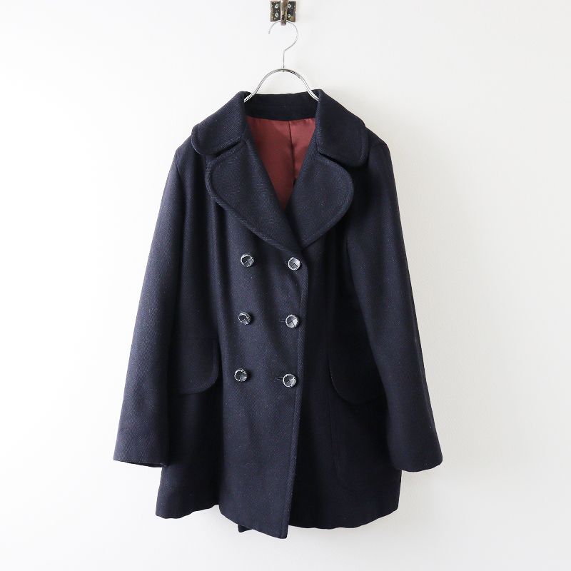 スティアンコル SOUTIENCOL ウールカシミヤ ヘリンボーン Pコート 0