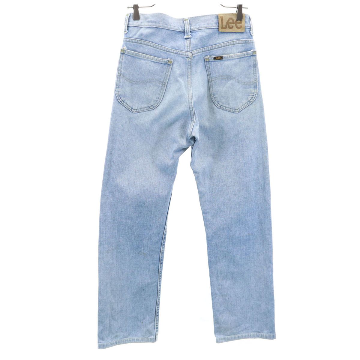古着 Lee リー 80s 42タロン ヴィンテージ ストレートデニムパンツ w29 ウォッシュブルー ジーンズ メンズ Lee リー 80s 42タロン ヴィンテージ ストレートデニムパンツ w29