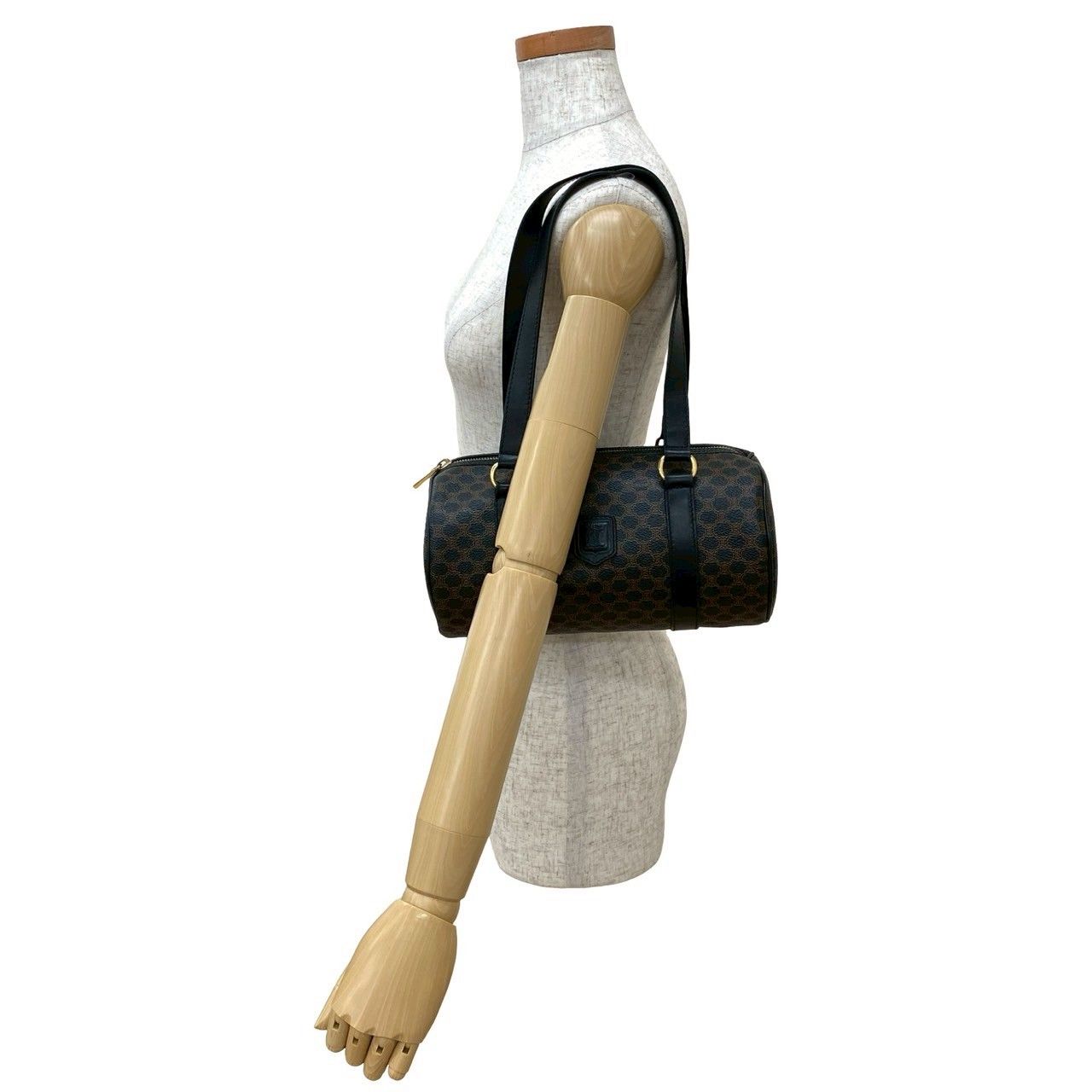 極 美品 CELINE セリーヌ ヴィンテージ マカダム ブラゾン