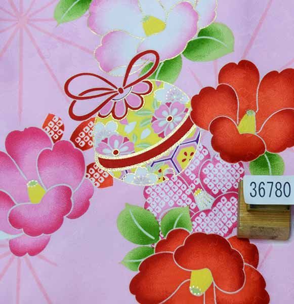 二尺袖 着物 袴フルセット ジュニア用へ直し 135cm～150cm 百花斉放 