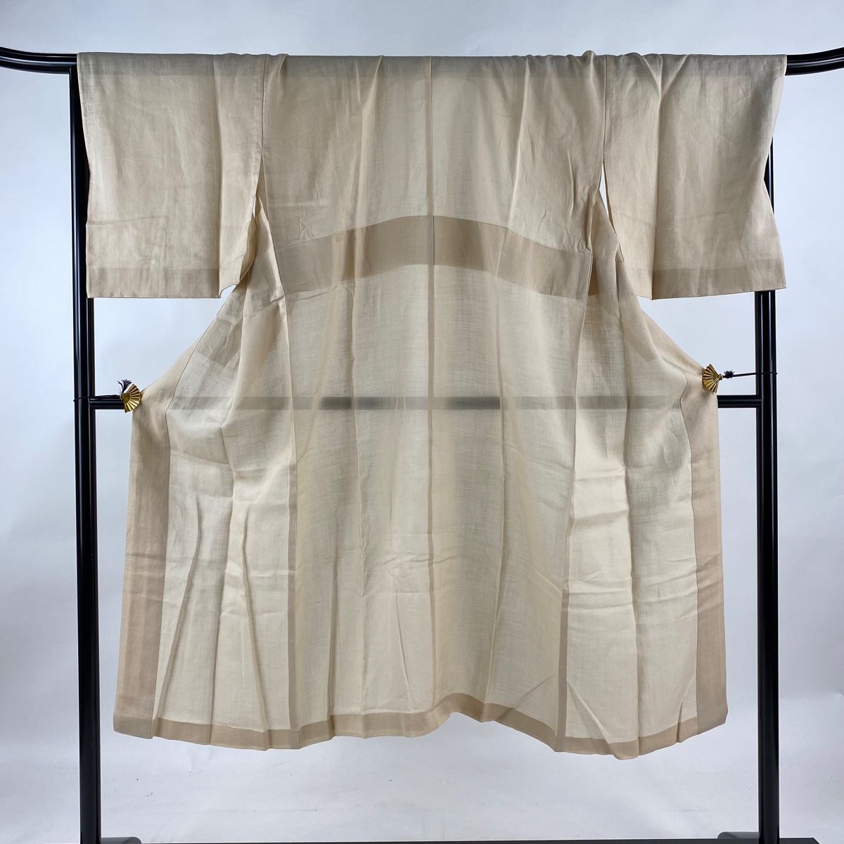 長襦袢 身丈136.5cm 裄丈67.5cm L 夏物 やまと ベージュ 麻 名品