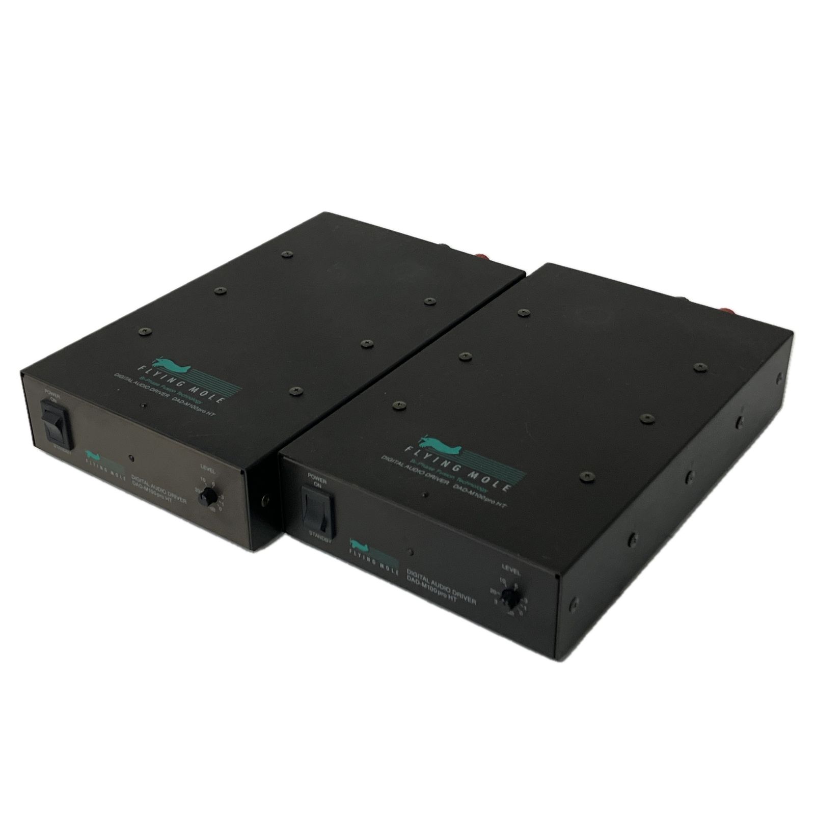 FLYING MOLE DAD-M100pro HT デジタルパワーアンプ ペアセット 音響機器 フライングモール ジャンクS10538954