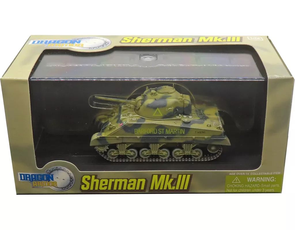 中古】ミニカー 1/72 SHERMAN Mk.III BARFORD ST MARTIN(二色