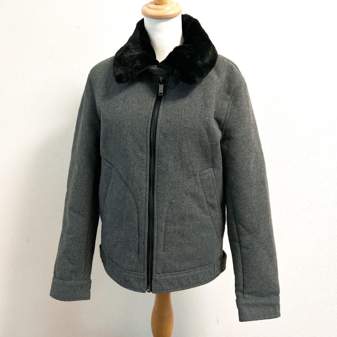 美品 ZARA ザラ ミドルコート ピーコート ブルゾン ジャンパー グレー