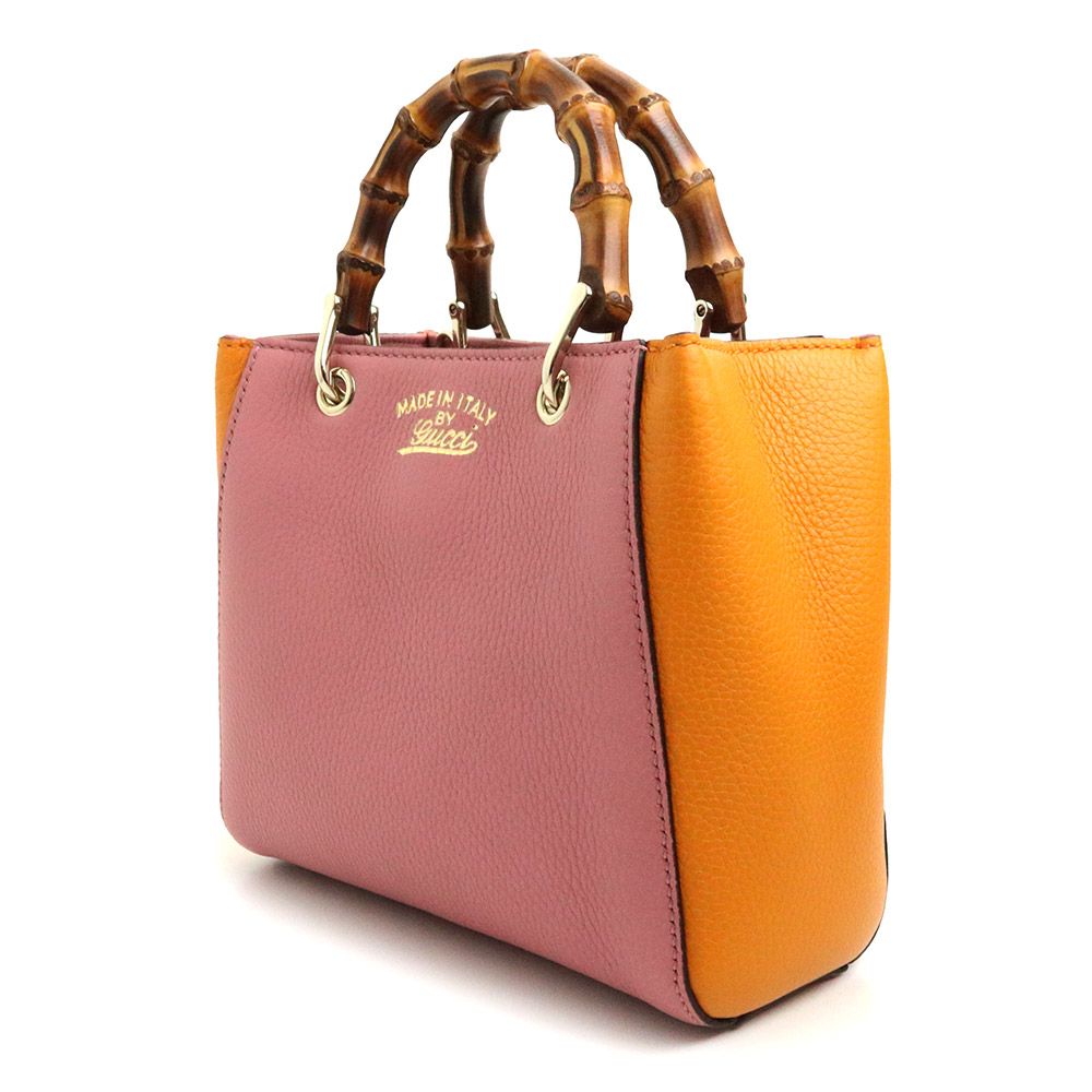 gucci バンブーバッグ レザー GUCCI グッチ バンブー レザー バニティバッグ 2way ショルダー