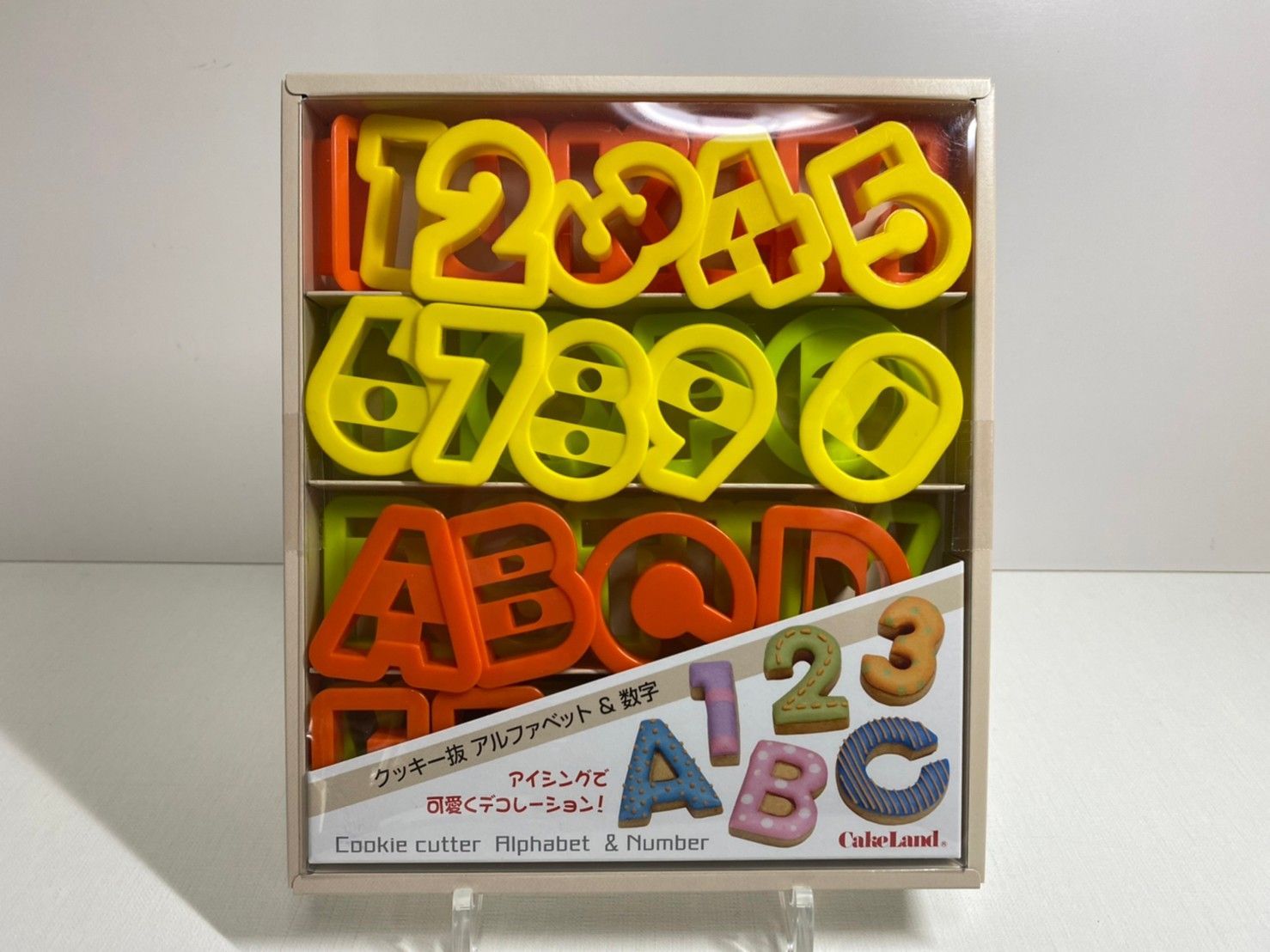 メルカリshops タイガークラウン 751 クッキー型 アルファベット 数字 36個