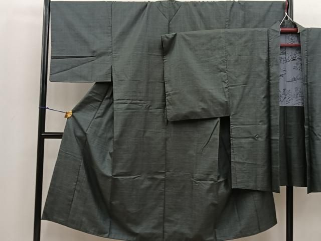 平和屋着物●男性 本場大島紬 アンサンブル 100亀甲 総詰め 正絹 BAAV0310mz
