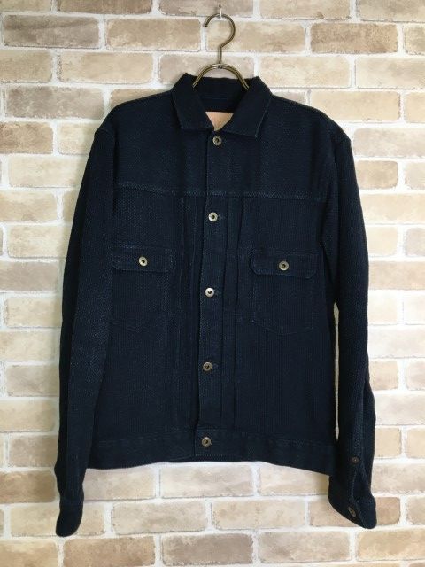 中古】 日本製 JAPAN BLUE JEANS ｼﾞｬﾊﾟﾝﾌﾞﾙｰｼﾞｰﾝｽﾞ 刺子ﾃﾞﾆﾑｼﾞｬｹｯﾄ