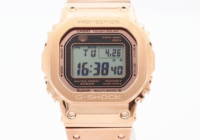 新品同様 G-SHOCK GMW-B5000 ピンクゴールド フルメタルモデル - メルカリ