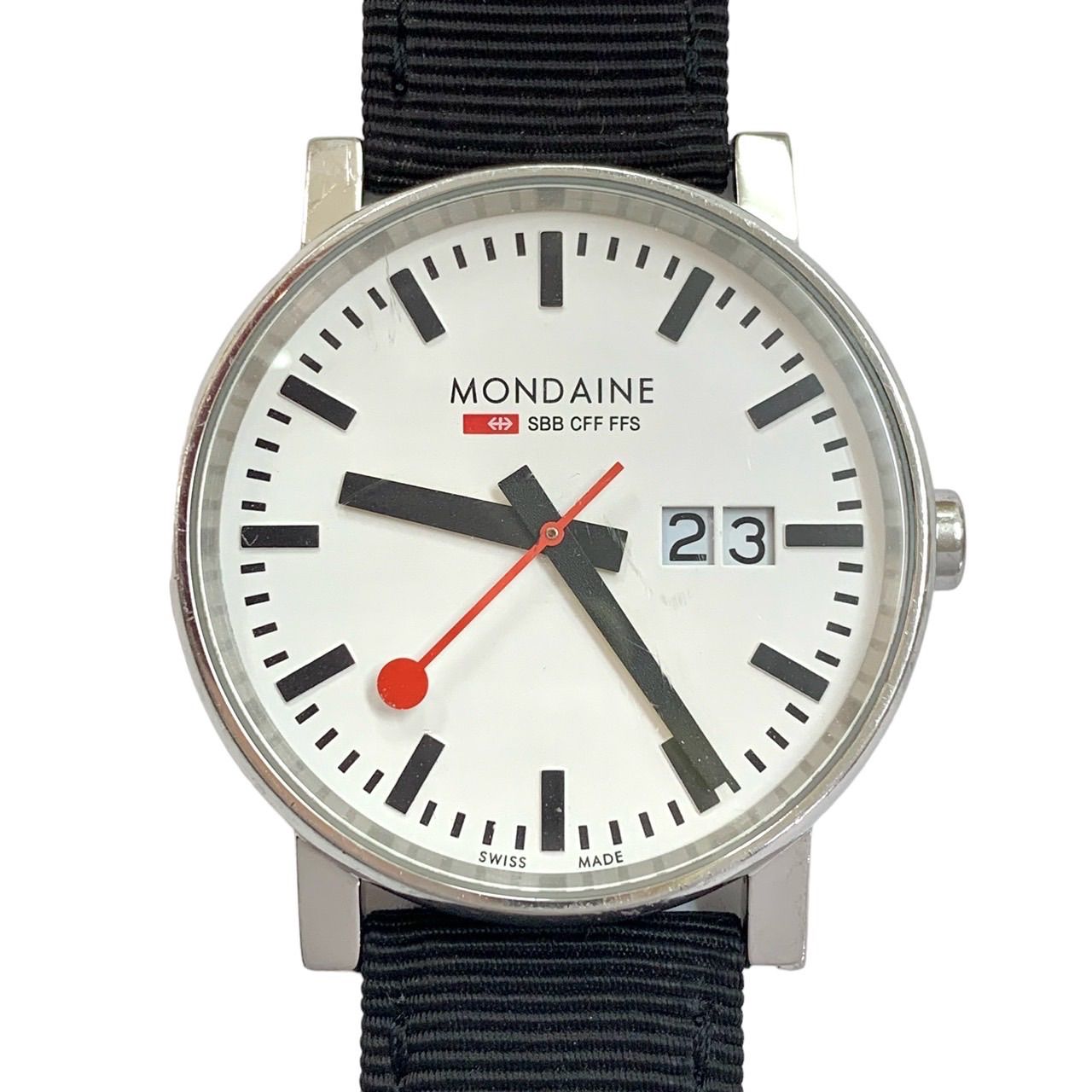 モンディーン(MONDAINE Swiss Made) ステンレス置時計