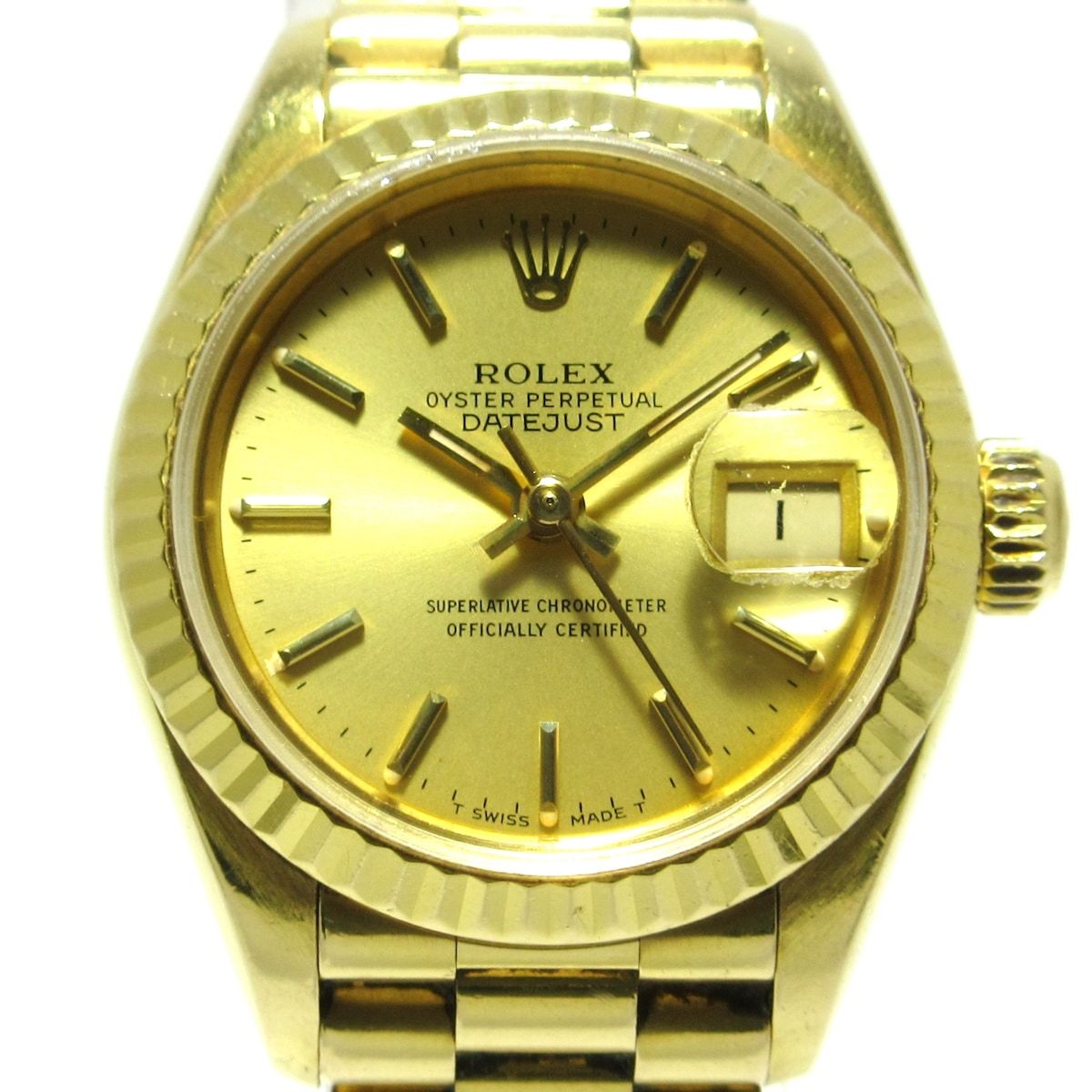 ロレックス デイトジャスト 金無垢 コマ 18K ROLEX - 時計