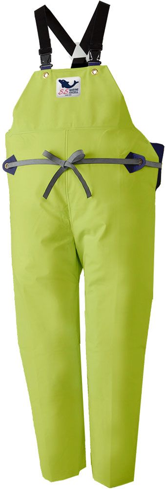 ロゴス LOGOS アウトドア SSマリンエクセル オーバーオール ライム 3L レイン パンツ オーバーオール 湾岸作業 養殖業 水産加工業 レインコート レインウェア 防水  12280320 ロゴス LOGOS アウトドア SSマリンエクセル オーバーオール ライム L