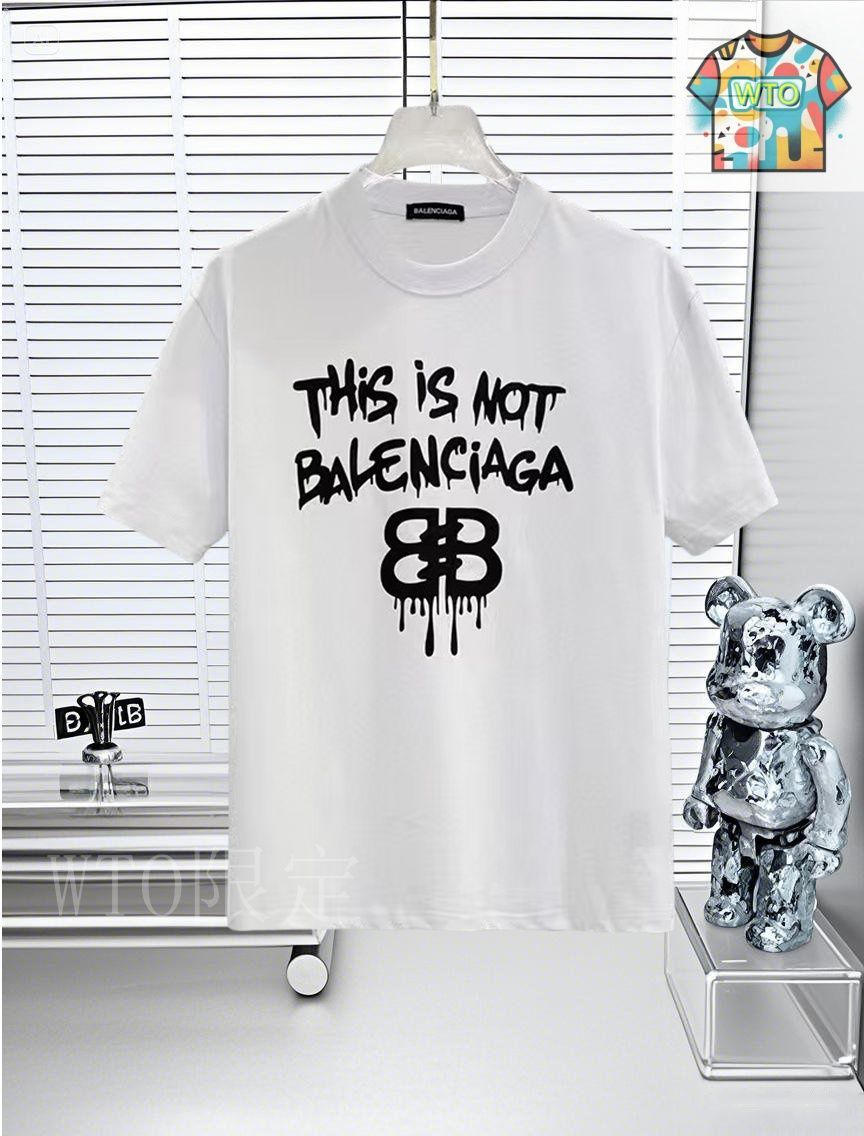 今日特価】Balenciaga バレンシアガ 25SS ロゴプリント T シャツ