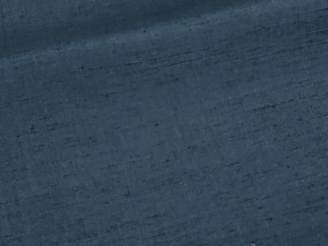 平和屋着物▽上質な紬 単衣 留紺色 正絹 逸品 DAAV9641sf 平和屋