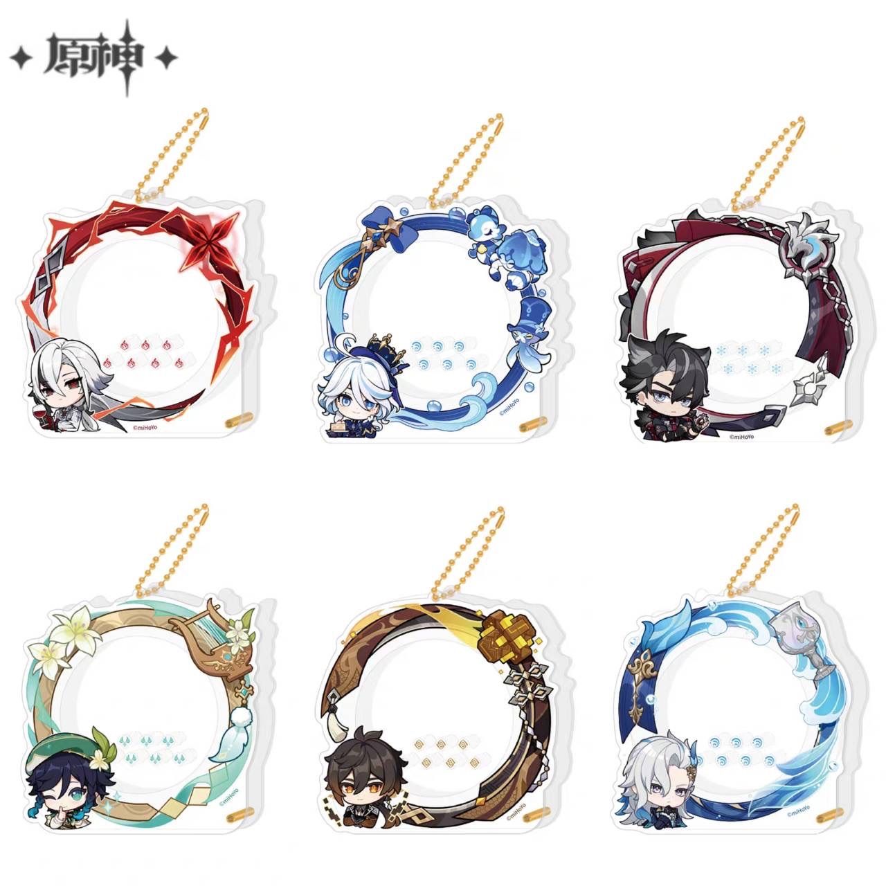 公式正規品 バッジケース 原神 アルレッキーノ 召使 フリーナ