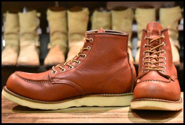10D 10年 レッドウィング 8875 アイリッシュセッター 赤茶 オロラセット モックトゥ 編み上げ ブーツ redwing HOPESMORE FD189