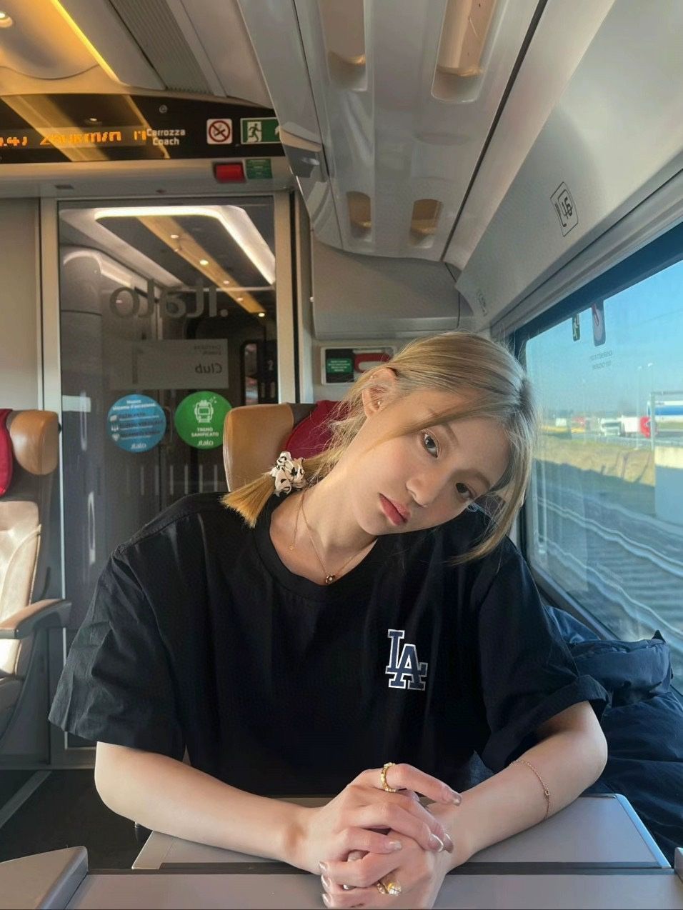 LA のブループリントが特徴的なデザインで