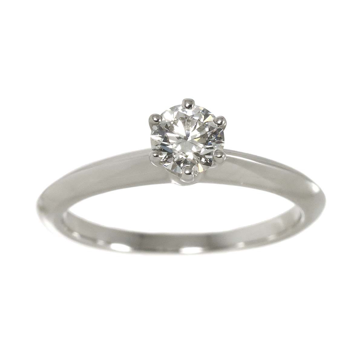 ティファニー　ソリティア　0.28カラット 12号 Tiffany & Co. - ティファニー リング ダイヤ ダイヤモンド 0.48