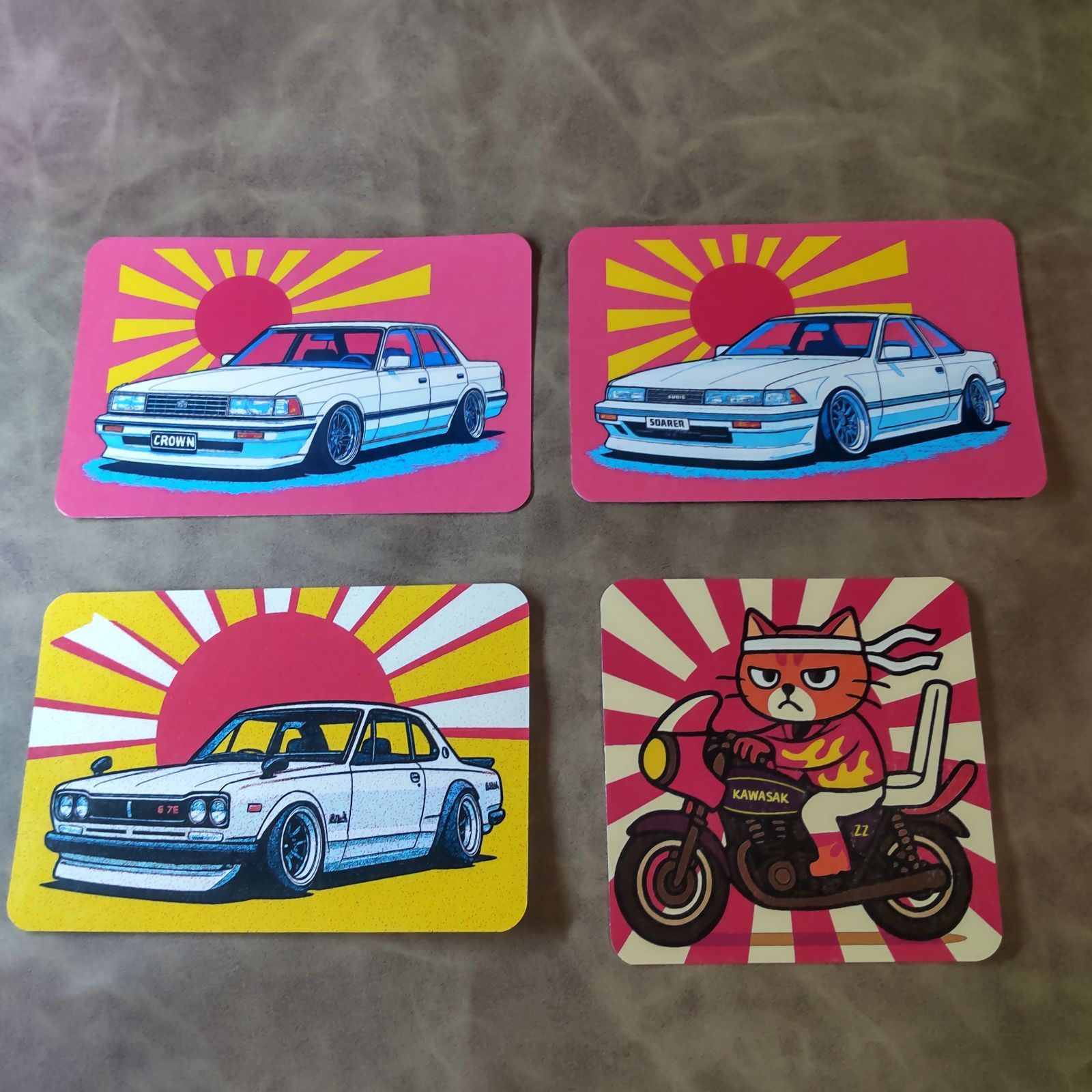 旧車會 シャコタン 暴走族ステッカー4枚セット 昭和レトロ - メルカリ