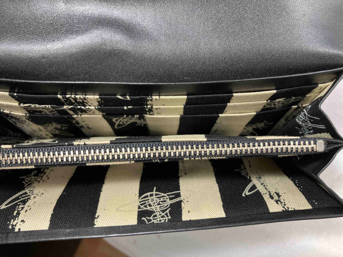 Vivienne Westwood ブラックレザー長財布。美品です。超おすすめ。 日本限定】EXECUTIVE ラウンドファスナー長財布(ブラック