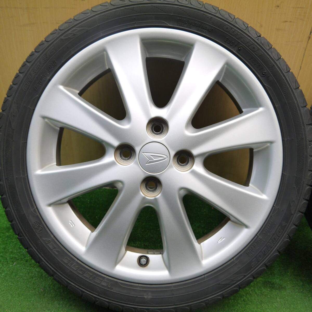 キレイ ダイハツ ムーヴ カスタム 純正 165 50R16 ダンロップ エナセーブ EC204 16インチ PCD100 4H 5040110Hノ