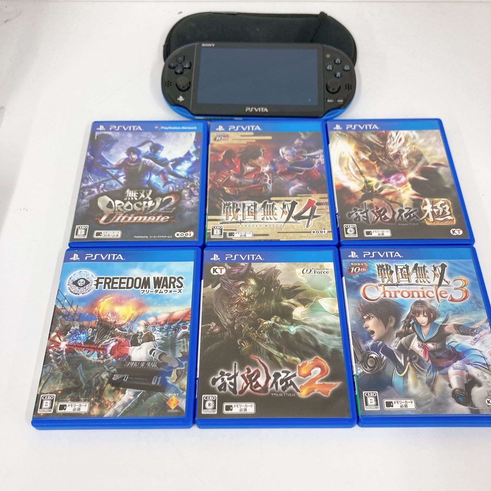 通電未確認】psvita 本体 （PlayStation®Vita +ソフト6本セット