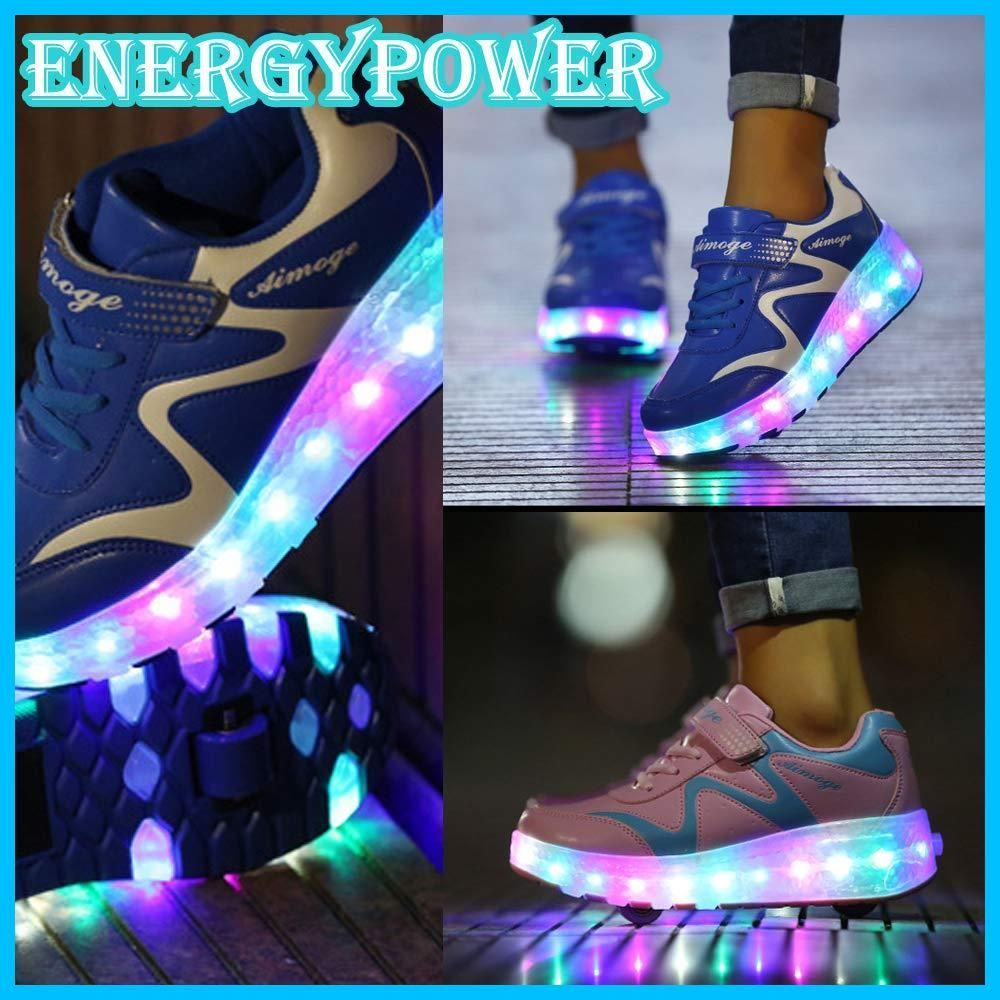 360度光るLEDソール ダブルローラー