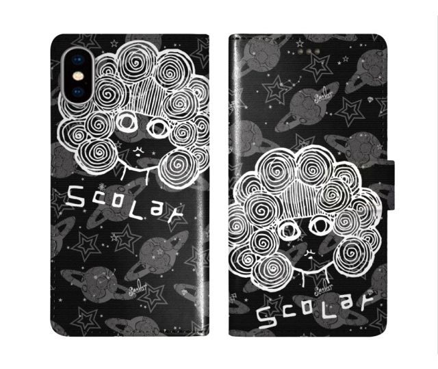 [Xeria Ace III SO-53C/SOG08] iPhone16 ケース スカラー スマホケース 手帳型 iPhone16 Pro ケース アイフォン16 15 14 13 12 11 スマホカバー 全機種対応 手帳 ScoLar 土星 スター スカ