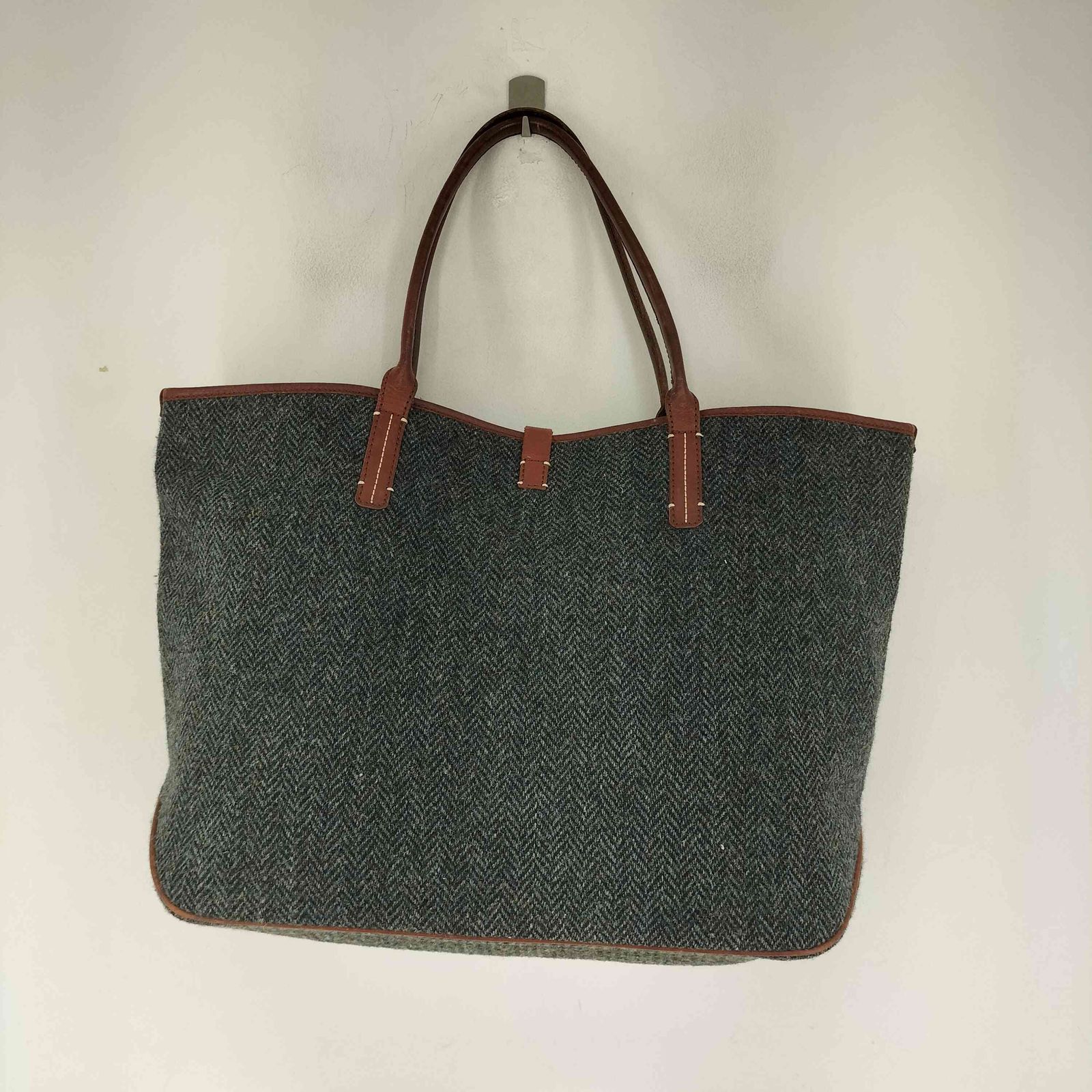 ハリスツイード Harris Tweed ウールチェックトートバッグ