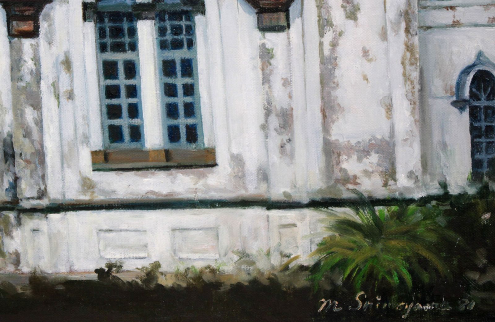 下山正八『教会』油彩画【真作保証】 絵画 - メルカリ