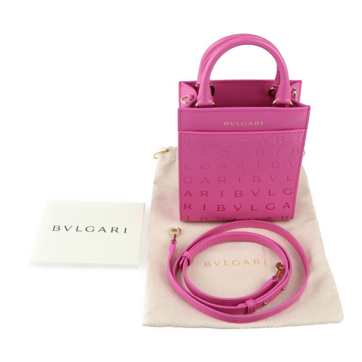 BVLGARI ブルガリ 2WAY ミニ トートバッグ ハンドバッグ 292318 カーフ 