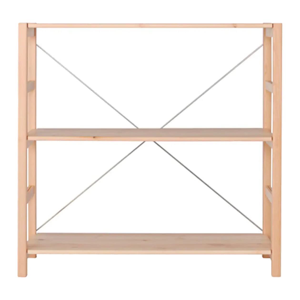 新着商品 無印 パイン材ユニットシェルフ 小 幅86×奥行26×高さ83cm 61182438