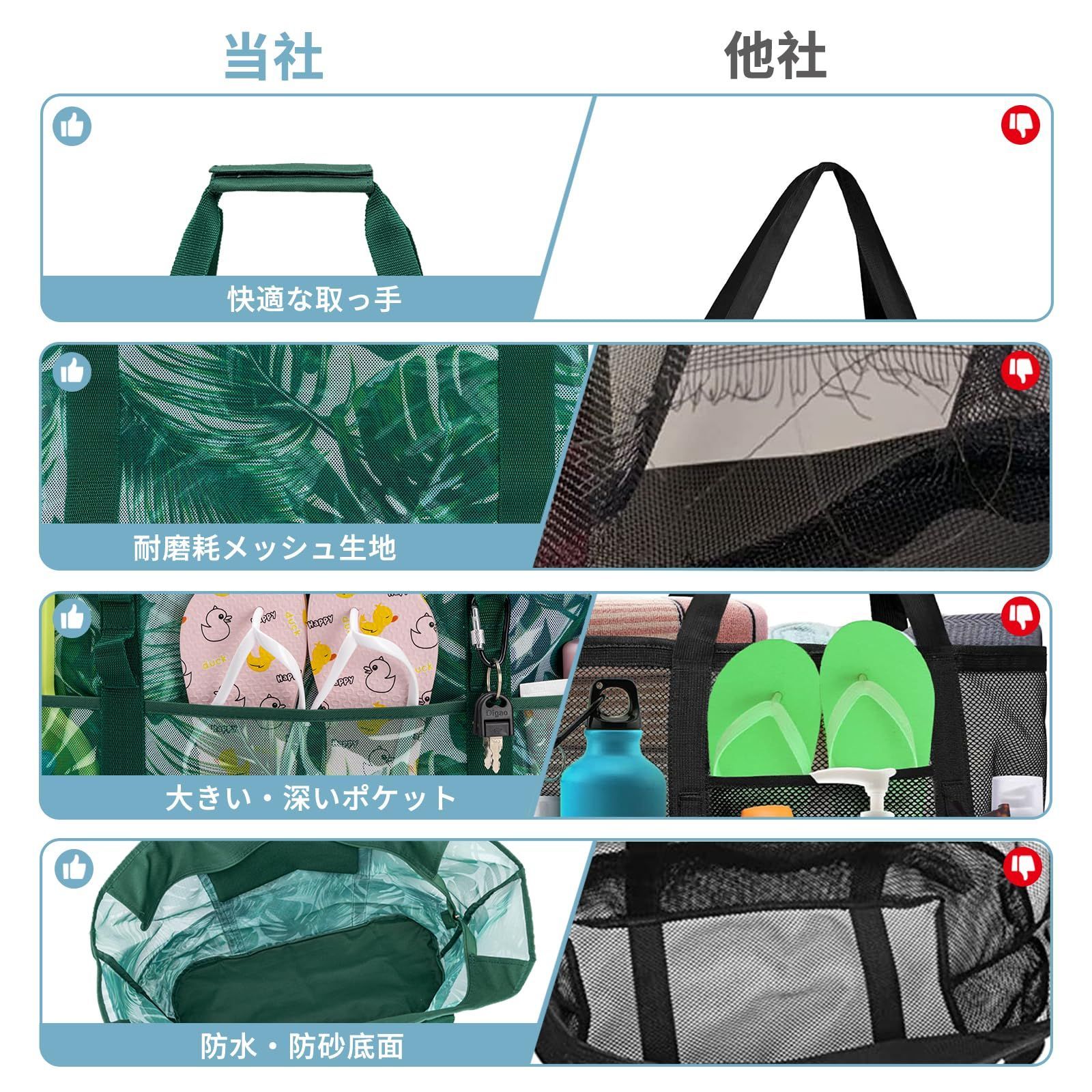 メッシュバッグ トートバッグ