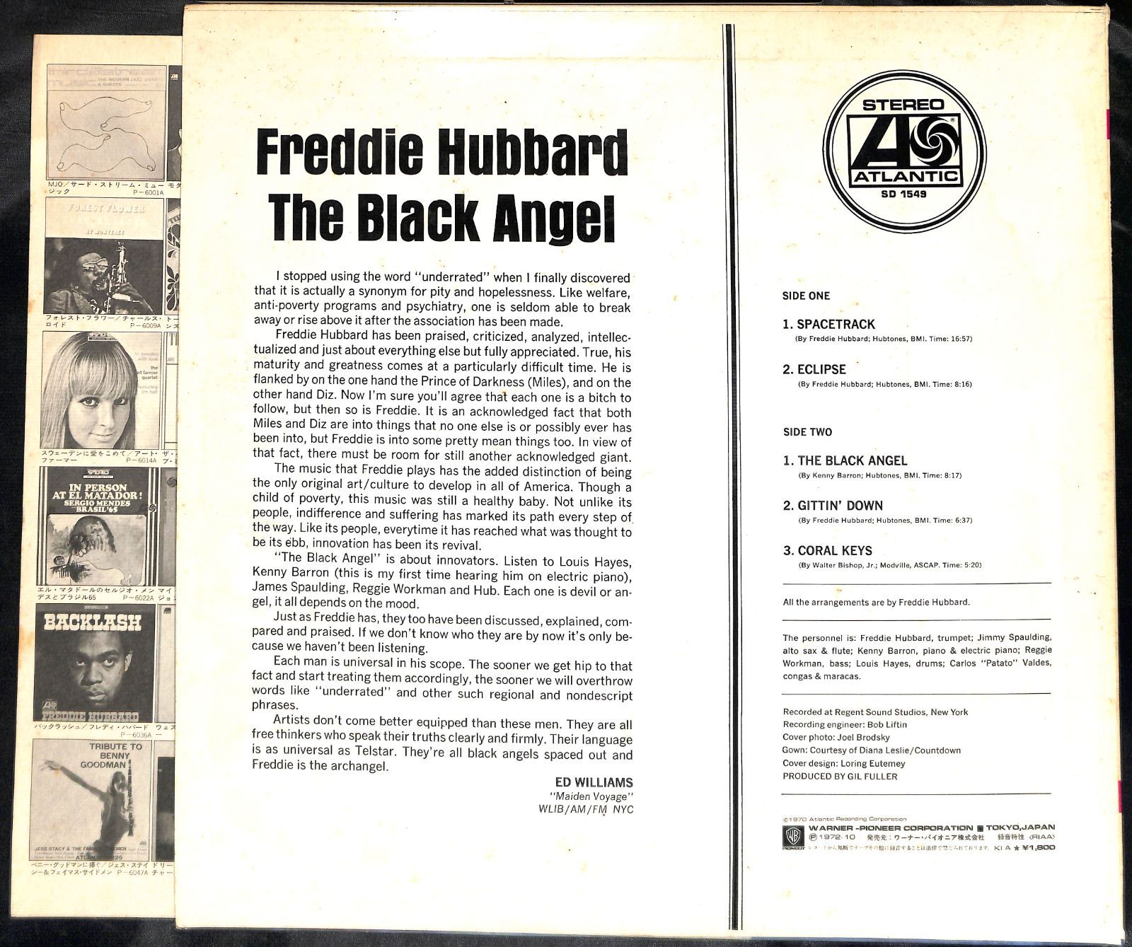 【LP】フレディ・ハバード / ブラック・エンジェル FREDDIE HUBBARD The Black Angel LP ATLANTIC SD 1549 STEREO 1970