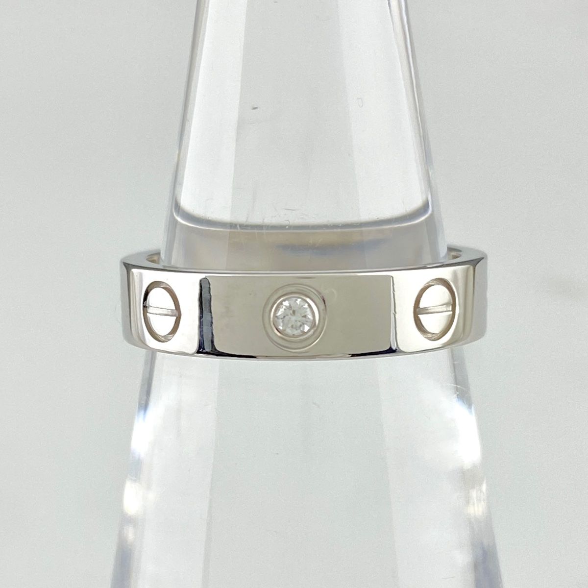 カルティエ CARTIER ミニラブ リング WG ホワイトゴールド 指輪 1P 
