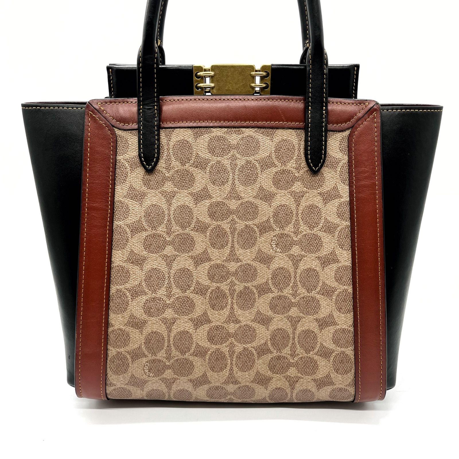 ■ COACH コーチ 2WAY シグネチャー ハンドバッグ 78487 □ COACH コーチ 2WAY シグネチャー ハンドバッグ 78487