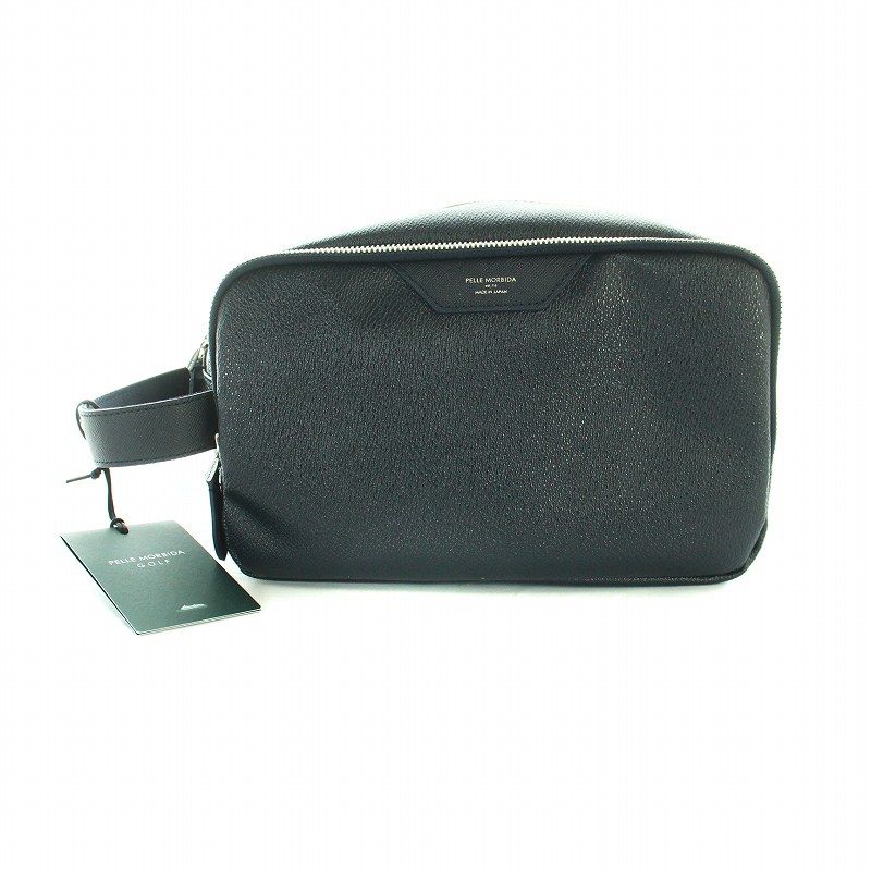 Amazon ファッション PELLE MORBIDA ネイビー クラッチバッグ