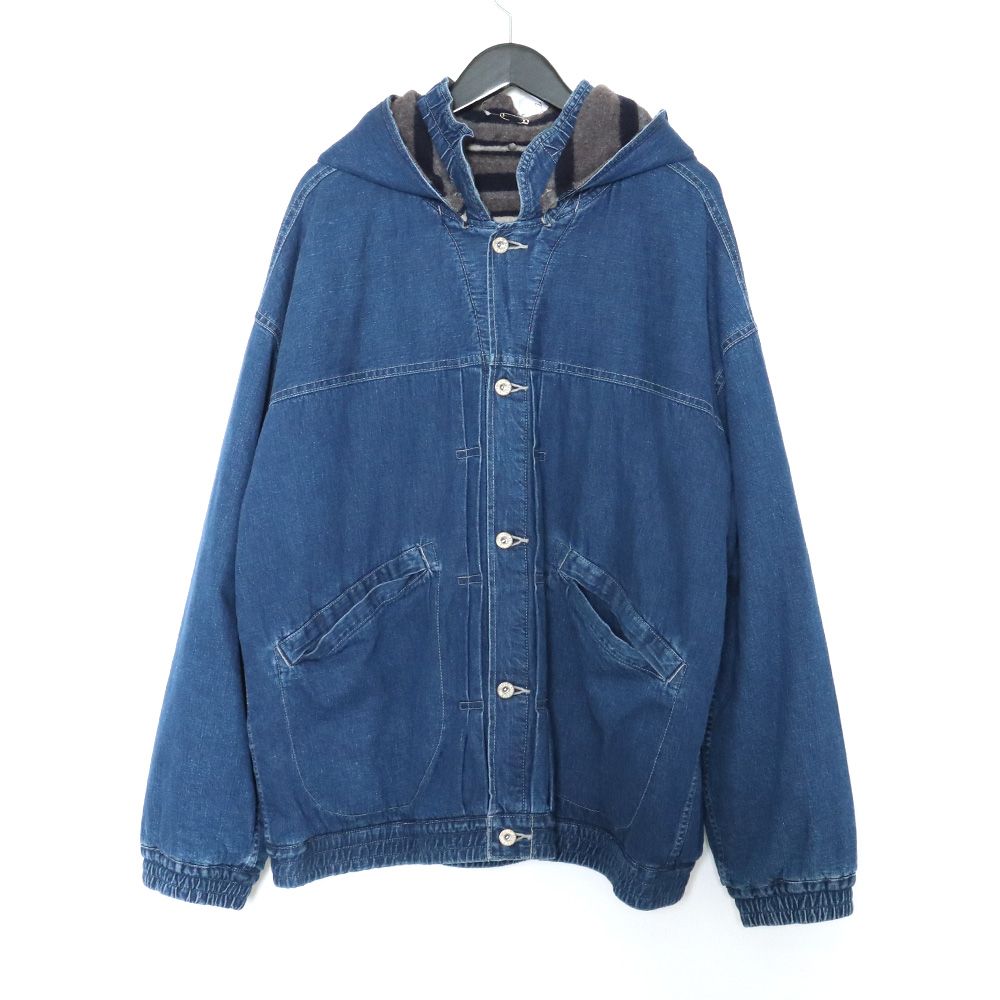 TENDERLOIN DENIM BLANKET HOODED JKT XL